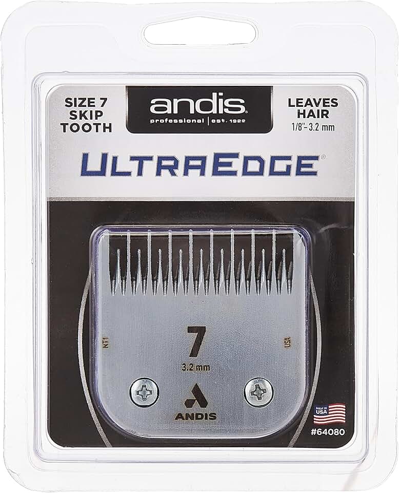 Ultra Edge Dog Clipper Blade with Size-7 Skip Tooth