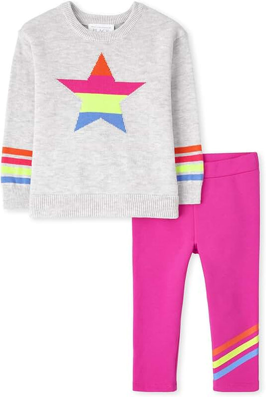 Baby Girls' Long Sleeve Sweater and Leggings Set