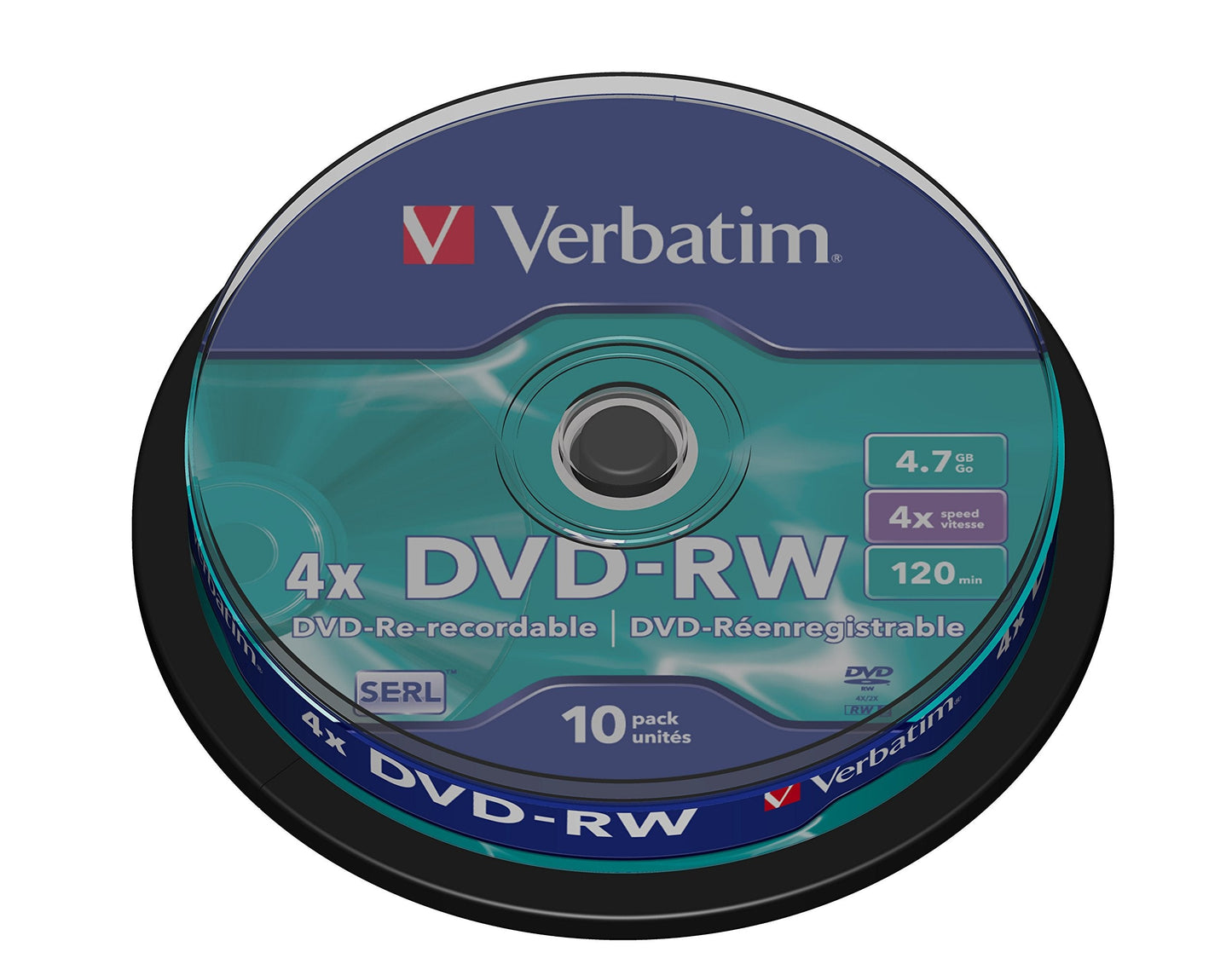 DVD-RW 4.7Gb 4X Spindle 10 No 43552 dvdrw 4.7 gb DVD