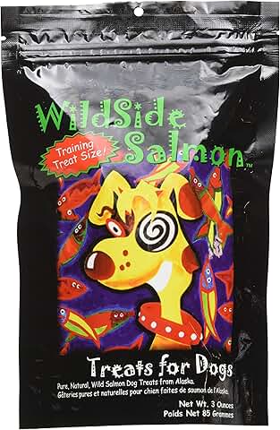 Wild Alaskan Freeze Dried Salmon Treats for Dogs, 3 oz (3 Pack)