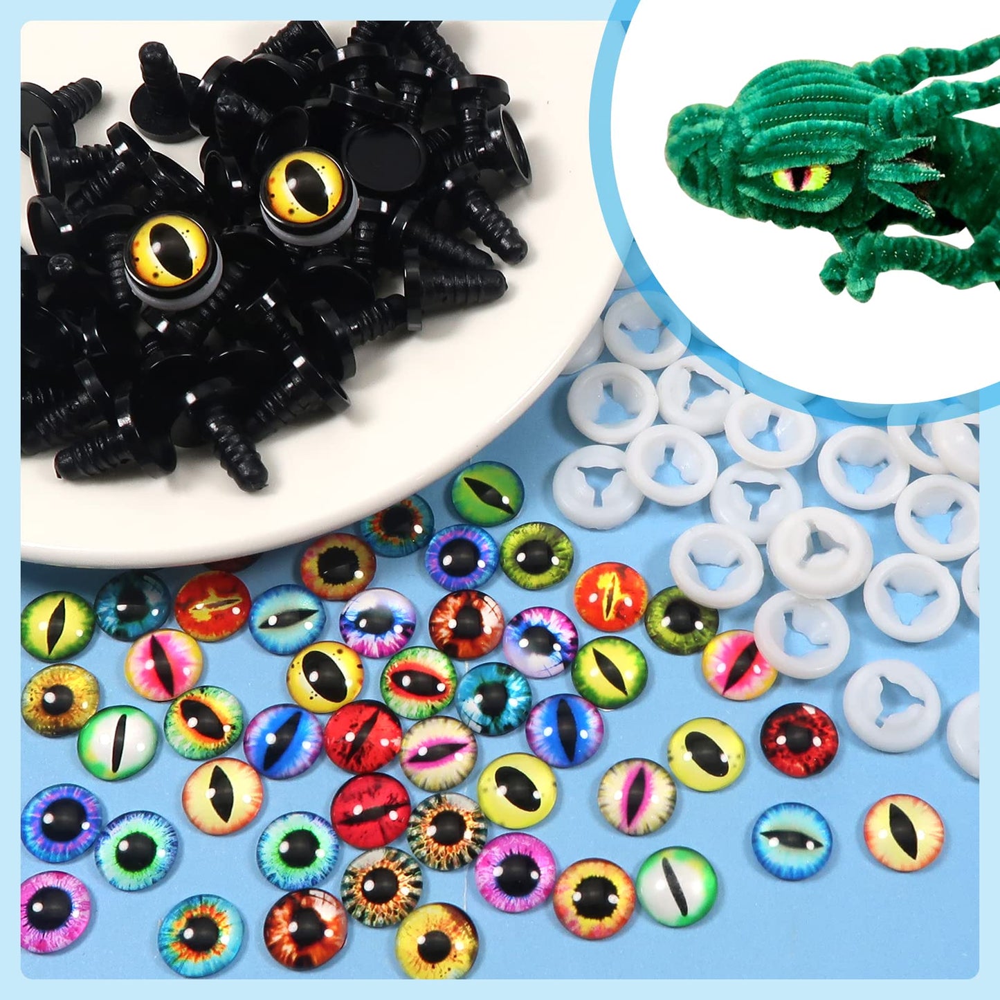 25 Pairs Assorted Safety Eyes for Crafts