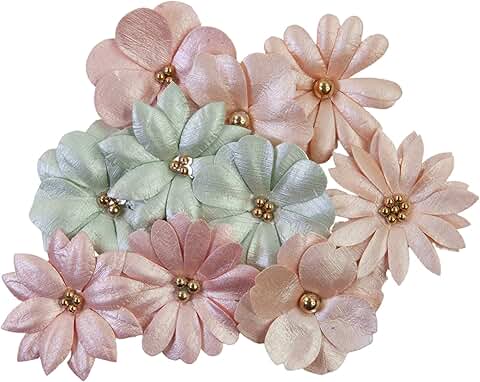 White flower craft embellishment