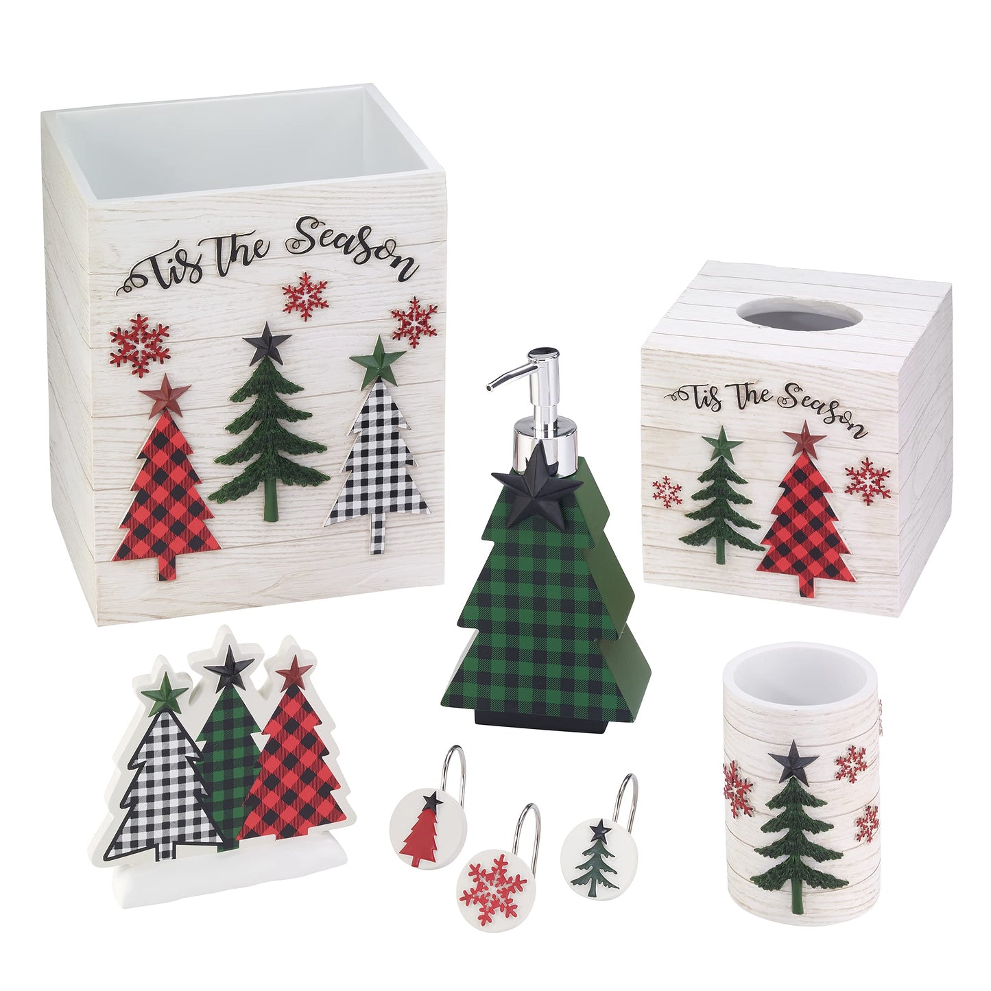 Tis The Season  Shower Curtain, Multicolor