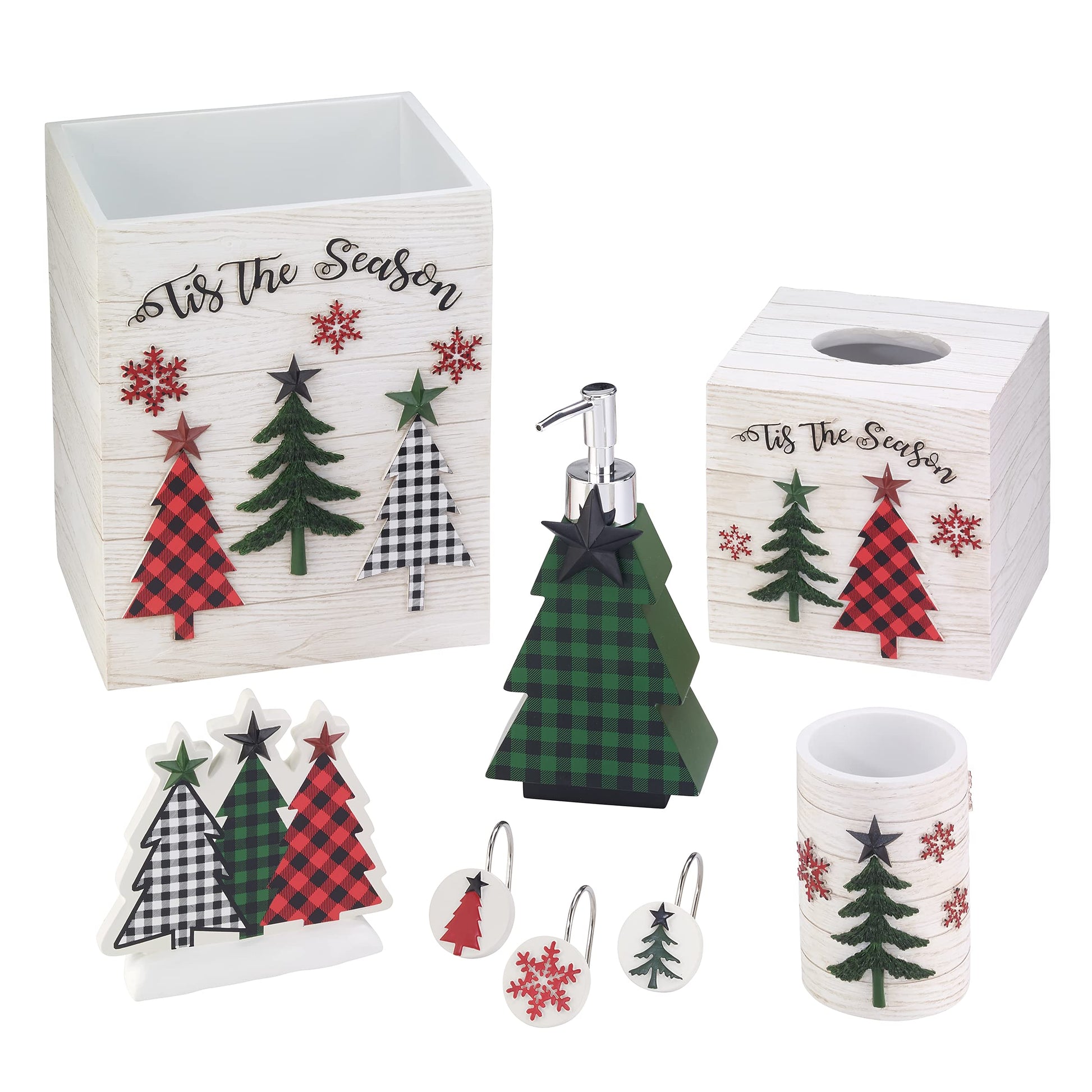 Tis The Season  Shower Curtain, Multicolor