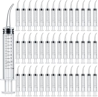 100 Disposable Dental Syringes with Curved Tip