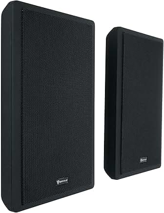 Black 5.25" 240W Home Theater Speakers with Wall Mount