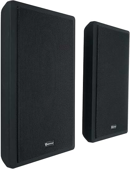 Black 5.25" 240W Home Theater Speakers with Wall Mount