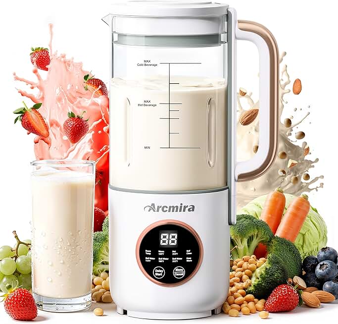8-in-1 Nut Milk Maker for Homemade Plant-Based Beverages