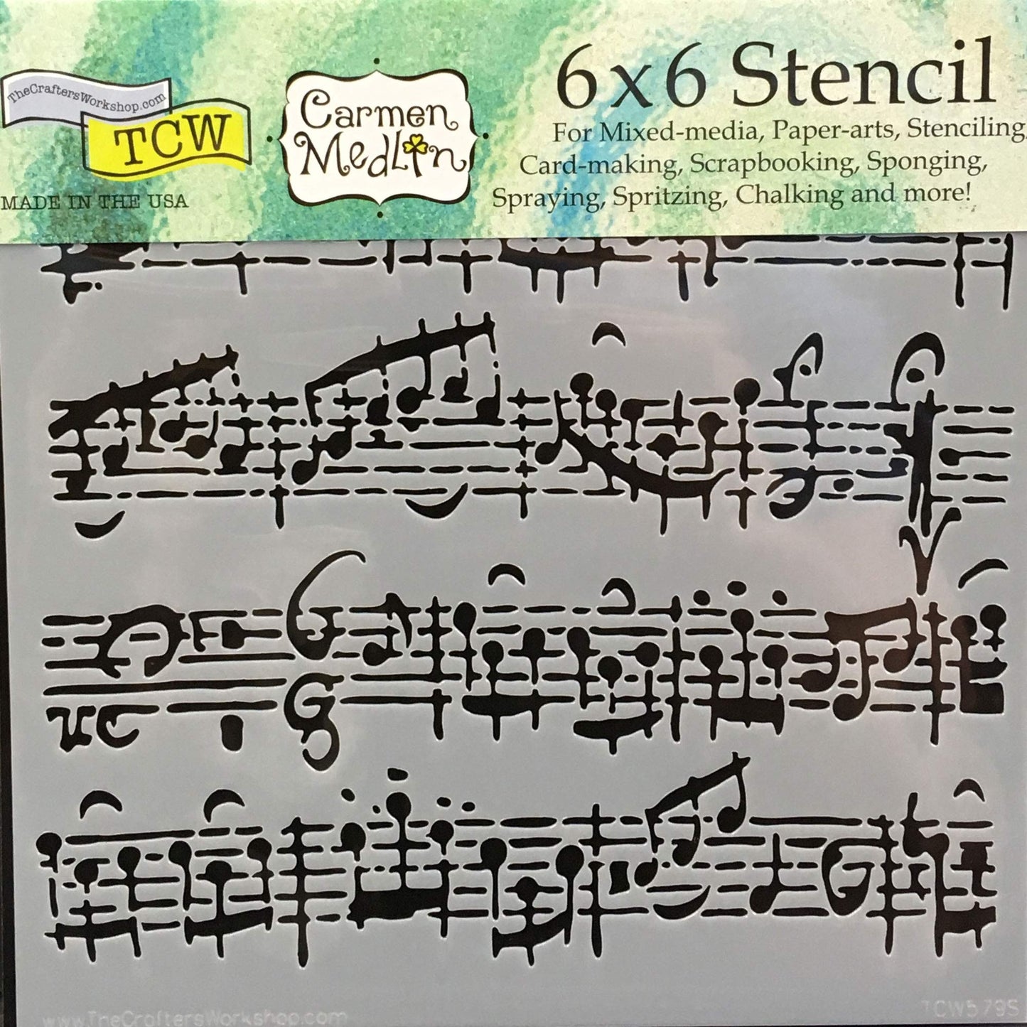 Reusable Art Stencils Set 6" x 6" 2 Pack