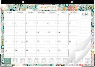 2026 Desk Calendar with To-Do List and Notes