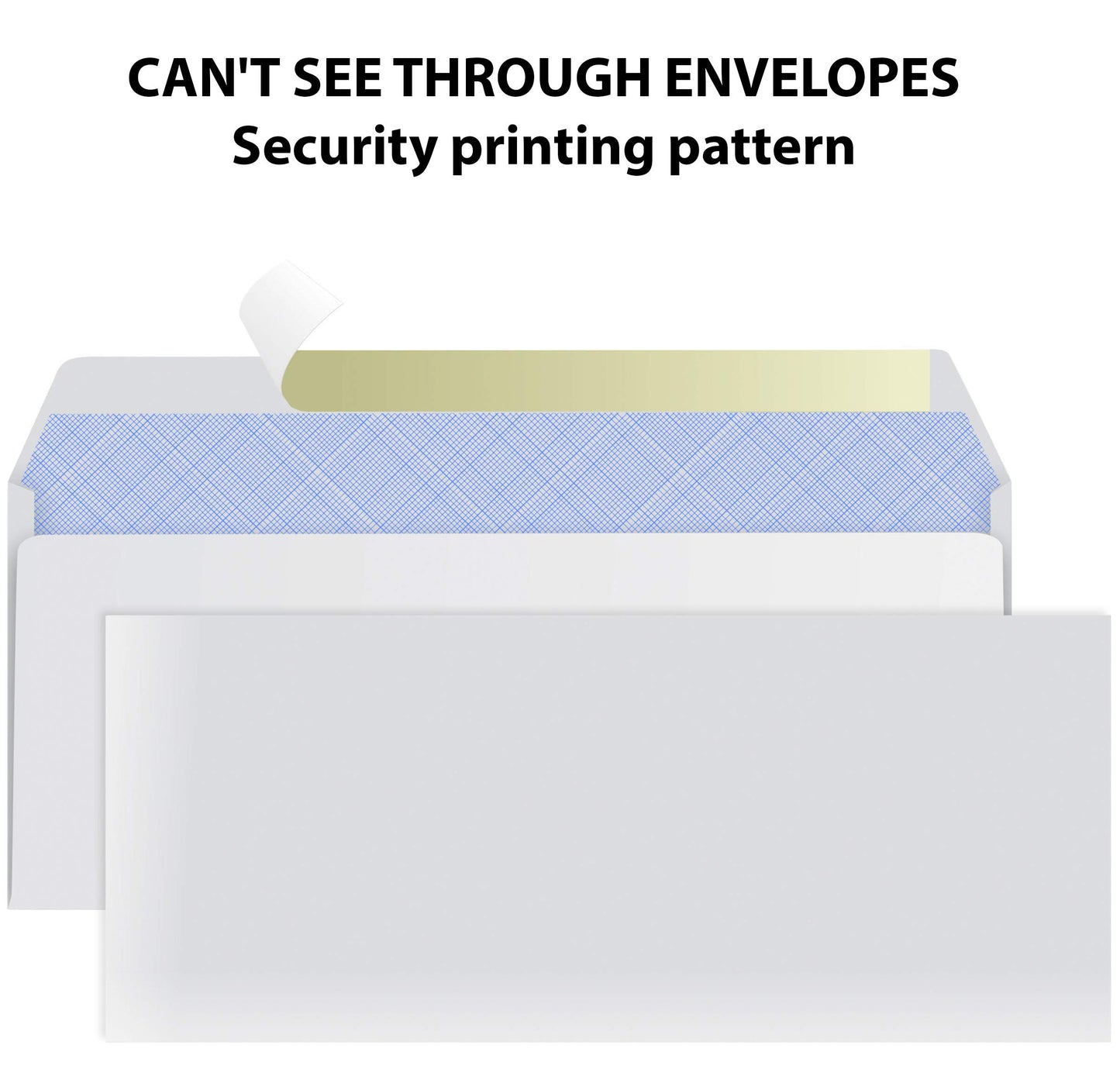 Self Seal Letter Size Envelopes, 500 Pack