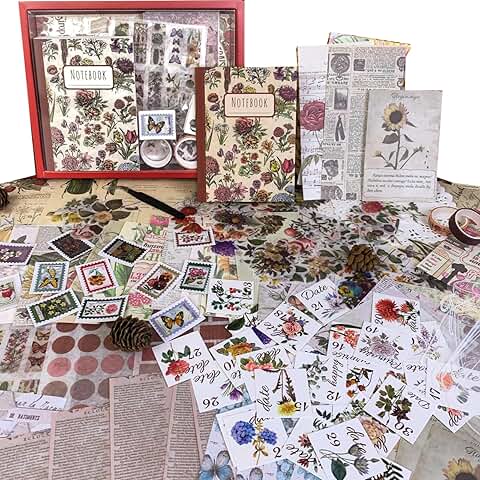 Vintage Scrapbooking and Journaling Supplies Kit