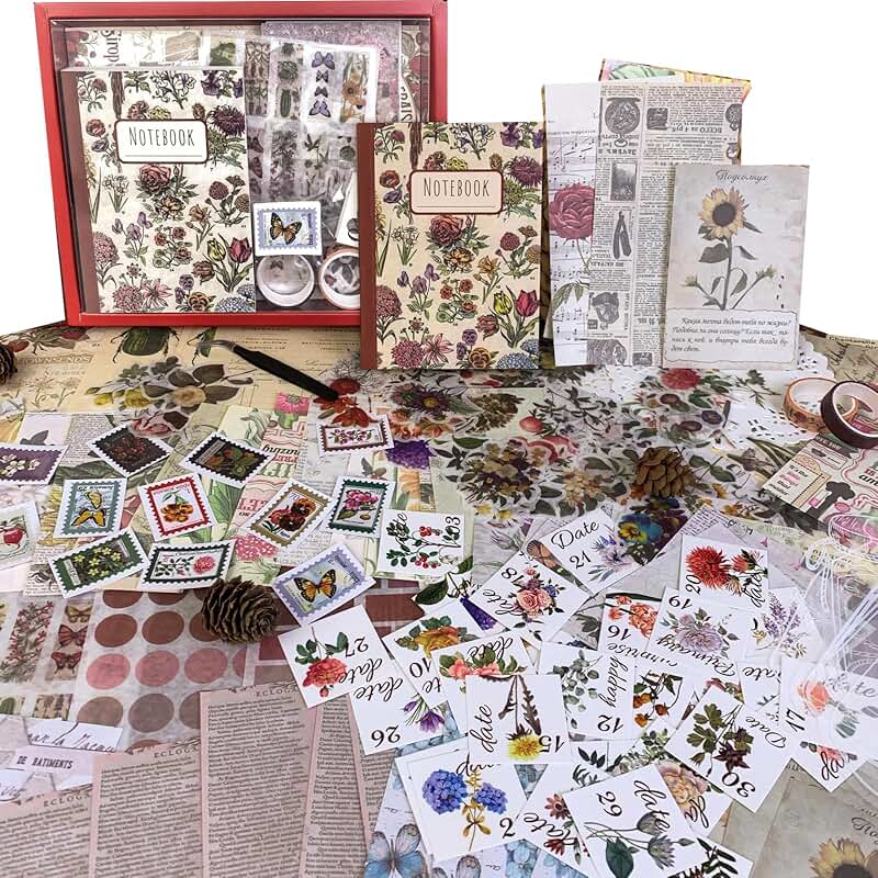 Vintage Scrapbooking and Journaling Supplies Kit
