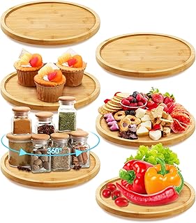 6-Piece Round Lazy Susan Turntable Organizer
