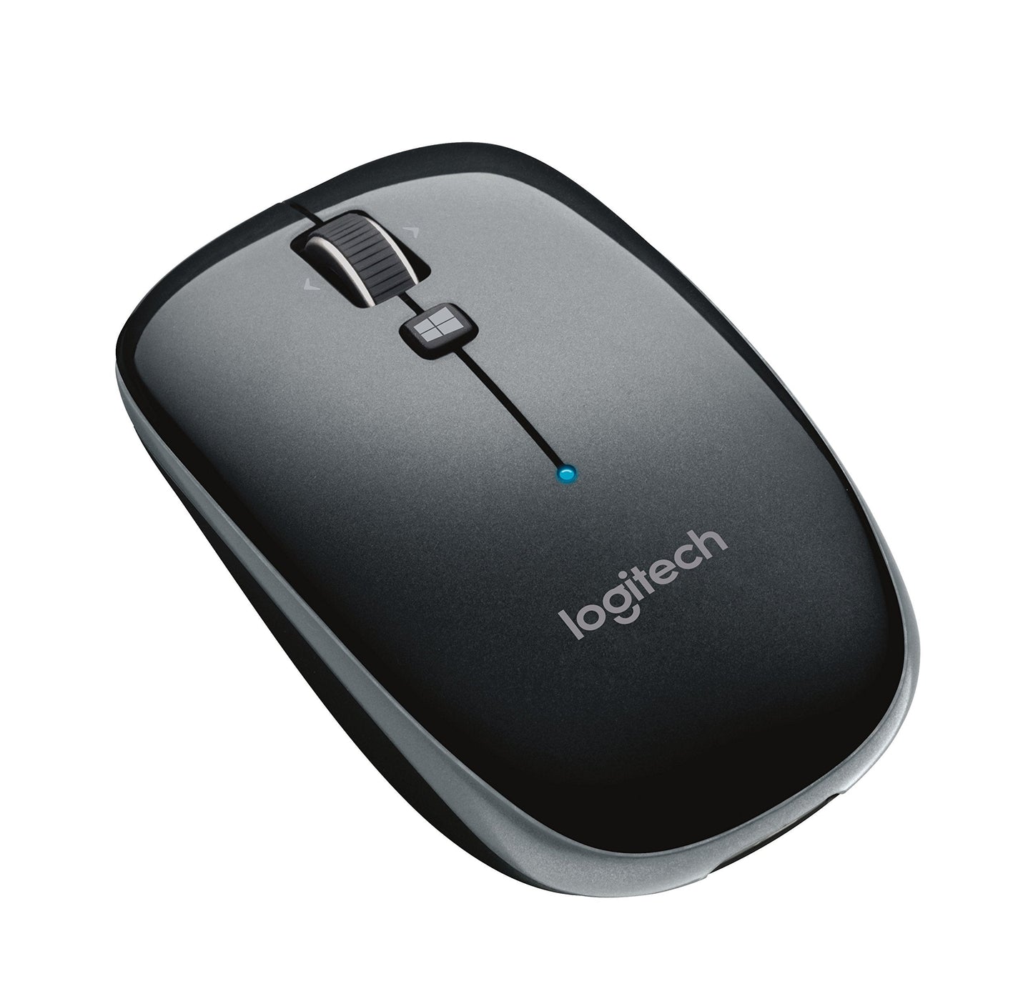 M557 Bluetooth Mouse - Wireless Mouse with 1 Year Battery Life, Side-to-Side Scrolling, and Right or Left Hand Use with Apple Mac or Microsoft Windows Computers and Laptops, Gray
