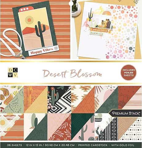 Desert Blossom Double-Sided Cardstock, 12x12, 36 Sheets