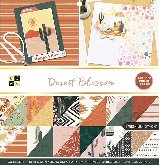 Desert Blossom Double-Sided Cardstock, 12x12, 36 Sheets