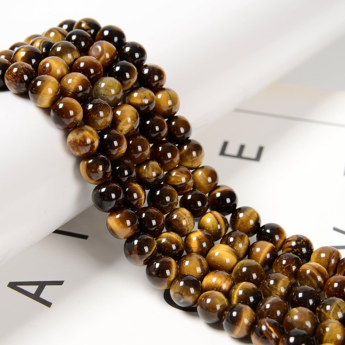 Natural Yellow Tiger Beads for Jewelry Making and Crafts