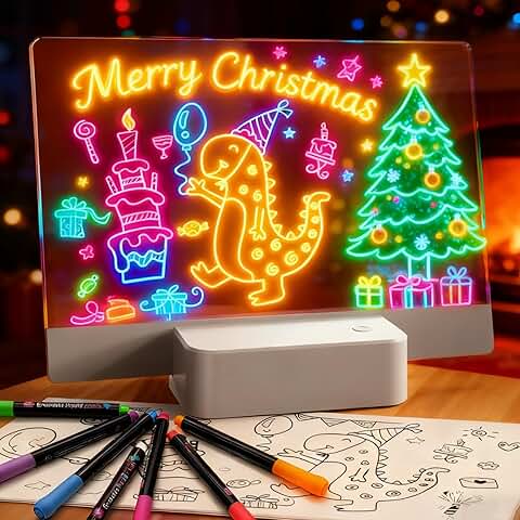 Rechargeable LED Doodle Board with 6 Colors and 5 Modes