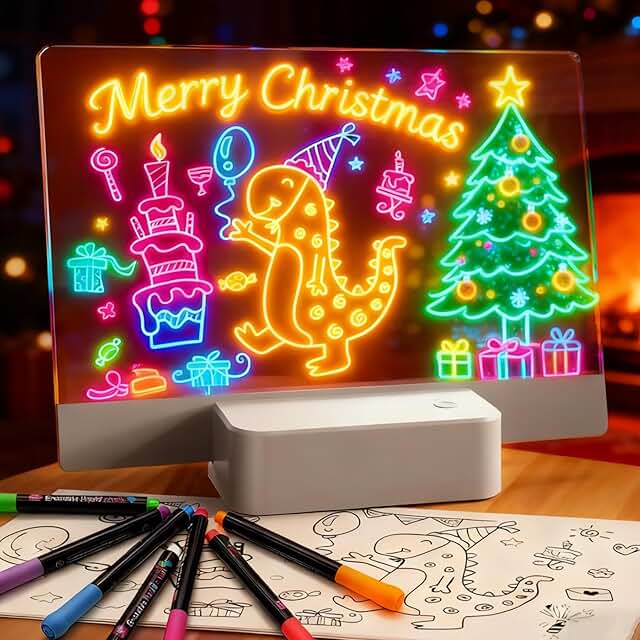 Rechargeable LED Doodle Board with 6 Colors and 5 Modes