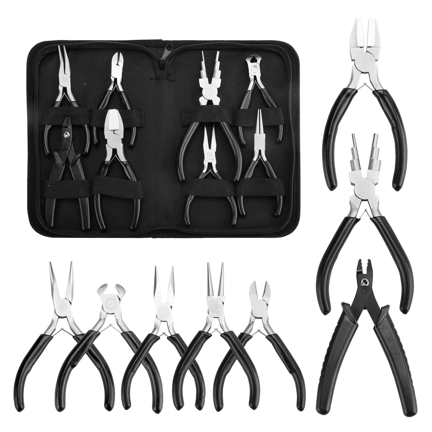 8-Piece Jewelry Making Tools Set for DIY Crafting
