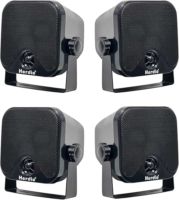 Heavy Duty Waterproof 4-Inch Marine Surface Speakers