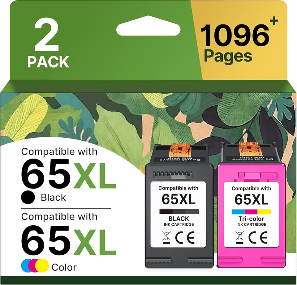 High-Yield Black and Color Ink Cartridges Pack