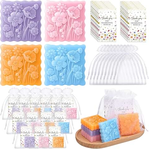 Wildflower Baby Shower Soap Gift Set with Bags and Card