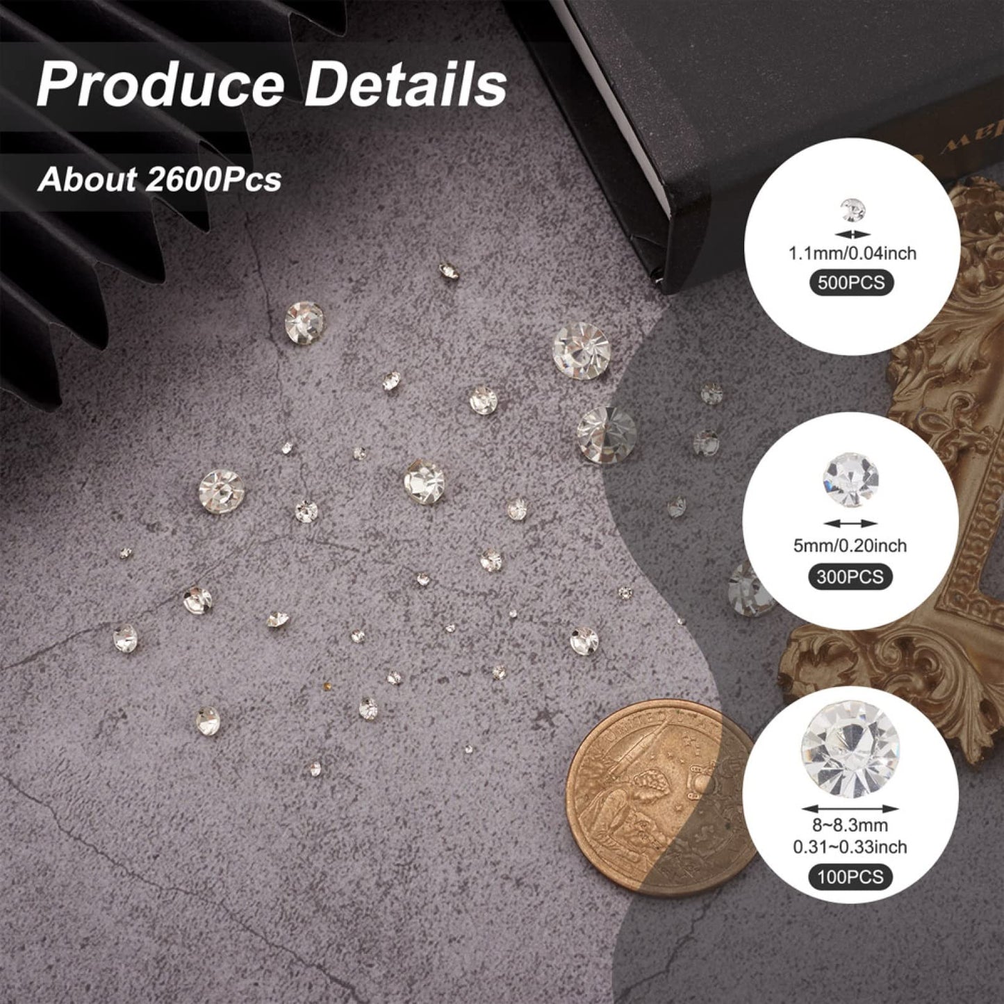 Sparkling Rhinestone Gems for Nail Art and Jewelry Making