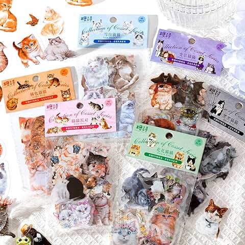 240 Kawaii Animal Scrapbook Stickers for Journaling