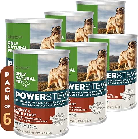 Natural Turkey & Duck Wet Dog Food, Grain-Free, 12.5 oz, Pack of 6
