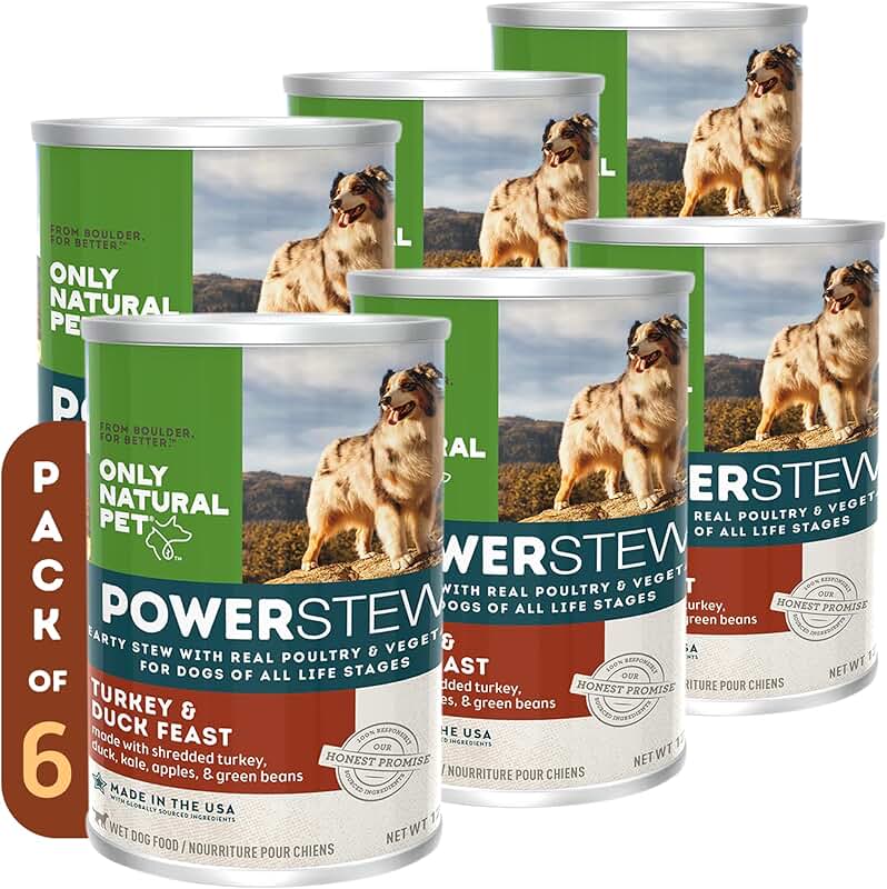 Natural Turkey & Duck Wet Dog Food, Grain-Free, 12.5 oz, Pack of 6