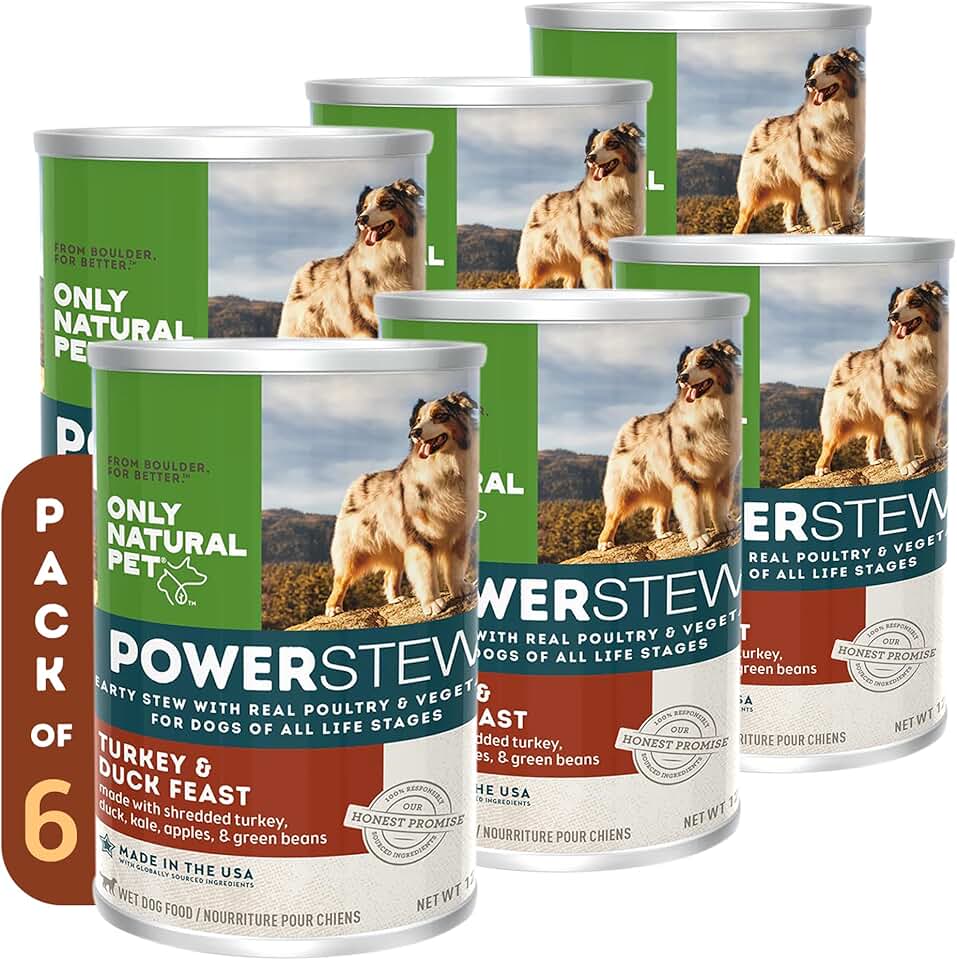 Natural Turkey & Duck Wet Dog Food, Grain-Free, 12.5 oz, Pack of 6