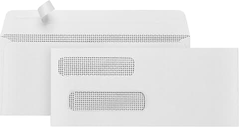 Self Seal Double Window Security Envelopes for Checks