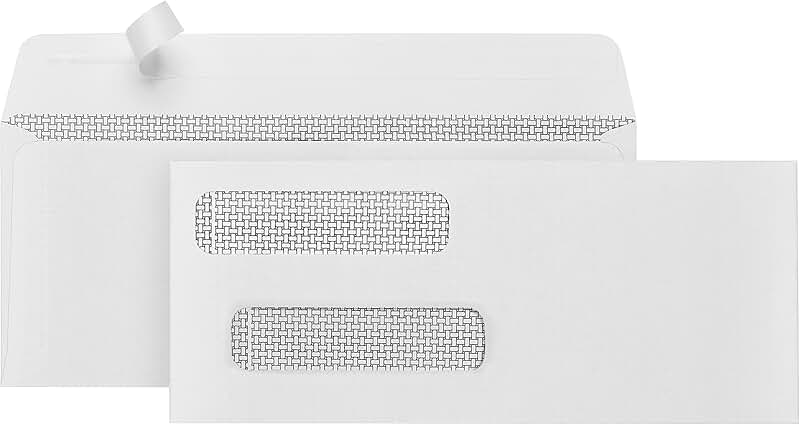 Self Seal Double Window Security Envelopes for Checks