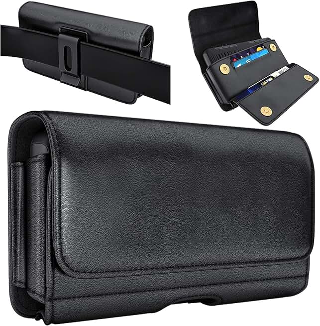 Phone Belt Holster with Card Slot for iPhone and Android