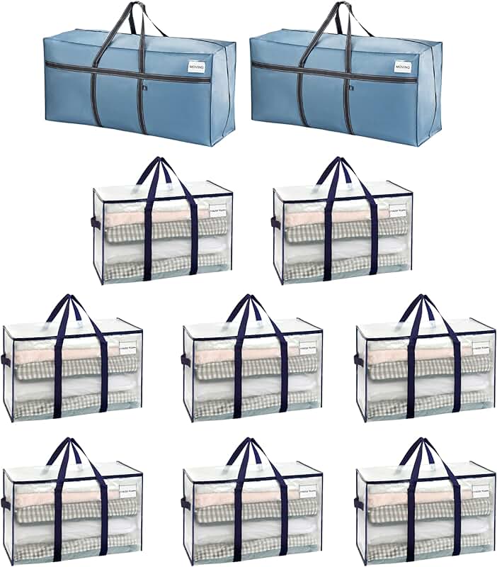 Heavy-Duty Moving Bag Pack with Extra Large Storage Bags