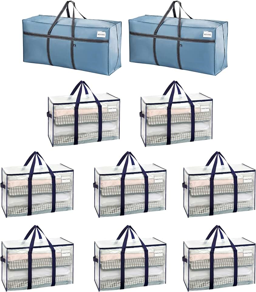 Heavy-Duty Moving Bag Pack with Extra Large Storage Bags
