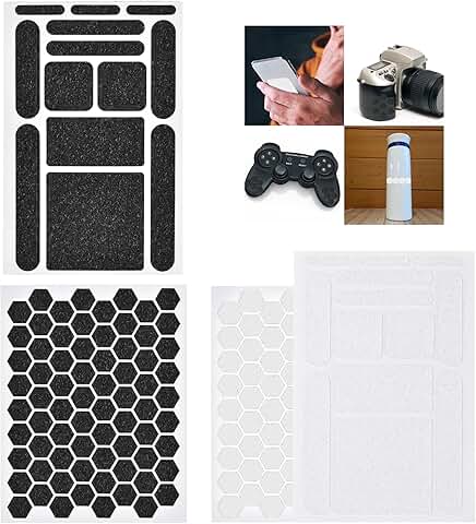 Set of four clear non-slip phone grip stickers