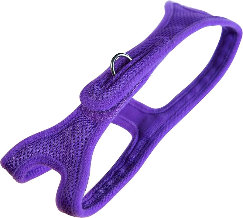 Mesh Pet Shoulder Harness Collar, 19-20 inches, Purple
