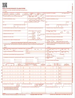 Laser Printer Health Insurance Claim Forms, 8.5 x 11, 250 Pack