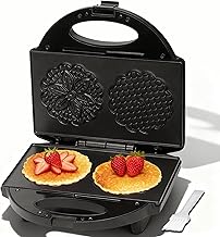 Electric Pizzelle Maker with Snowflake Pattern