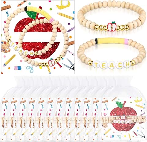 Teacher Appreciation Bracelets Gift Set with Cards