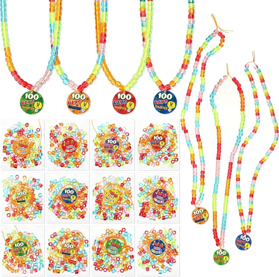 Beads Necklace Making Kit with 48 Assorted Beads