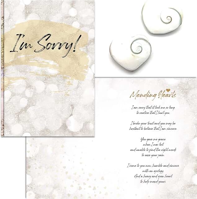 Heartfelt Sorry Greeting Card and Keepsake Gift