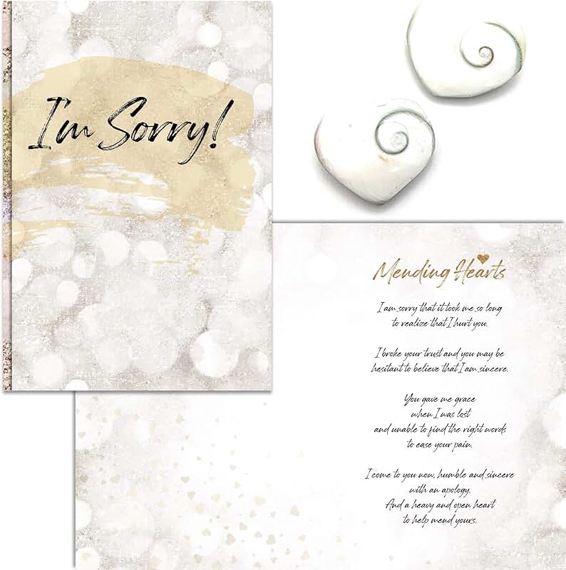 Heartfelt Sorry Greeting Card and Keepsake Gift