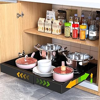 21-inch Deep Expandable Pull-Out Drawer Organizer