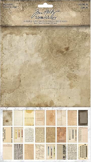 Double-Sided Cardstock Backdrops, 6"x10", 24 sheets