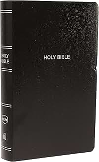 Black Leather-Look Bible with Red Letter Comfort Print