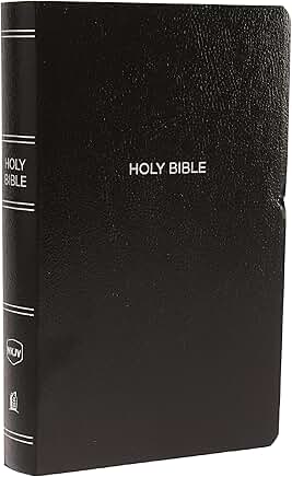 Black Leather-Look Bible with Red Letter Comfort Print